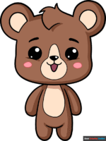 How to Draw a Cute Bear