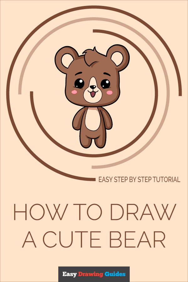 How to Draw a Cute Bear Pinterest Image