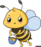 How to Draw a Cute Bee