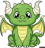 How to Draw a Cute Dragon