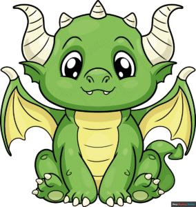 How to Draw a Cute Dragon Featured Image