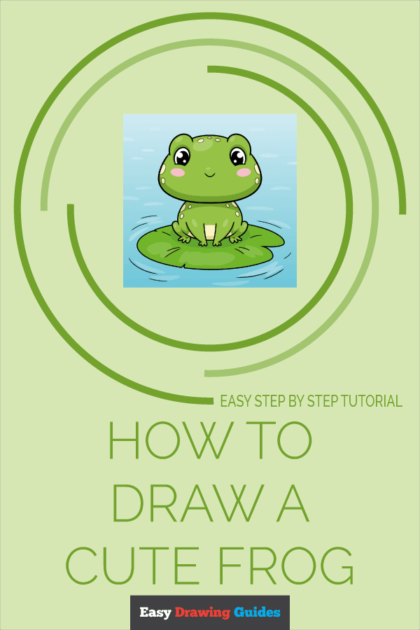 How to Draw a Cute Frog Pinterest Image
