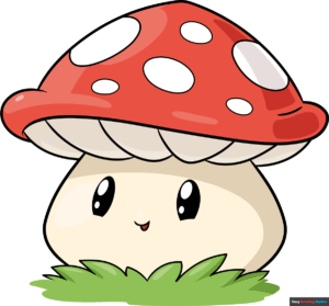 How to Draw a Cute Mushroom Featured Image