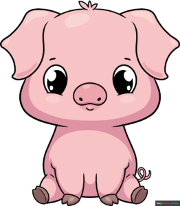 How to Draw a Cute Pig Featured Image