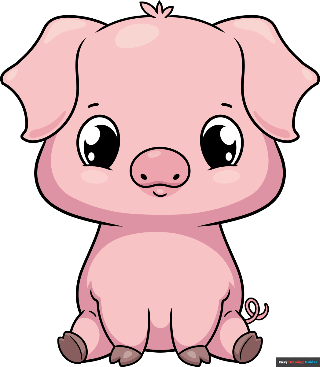 How to Draw a Cute Pig Featured Image