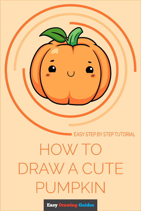 How to Draw a Cute Pumpkin Pinterest Image