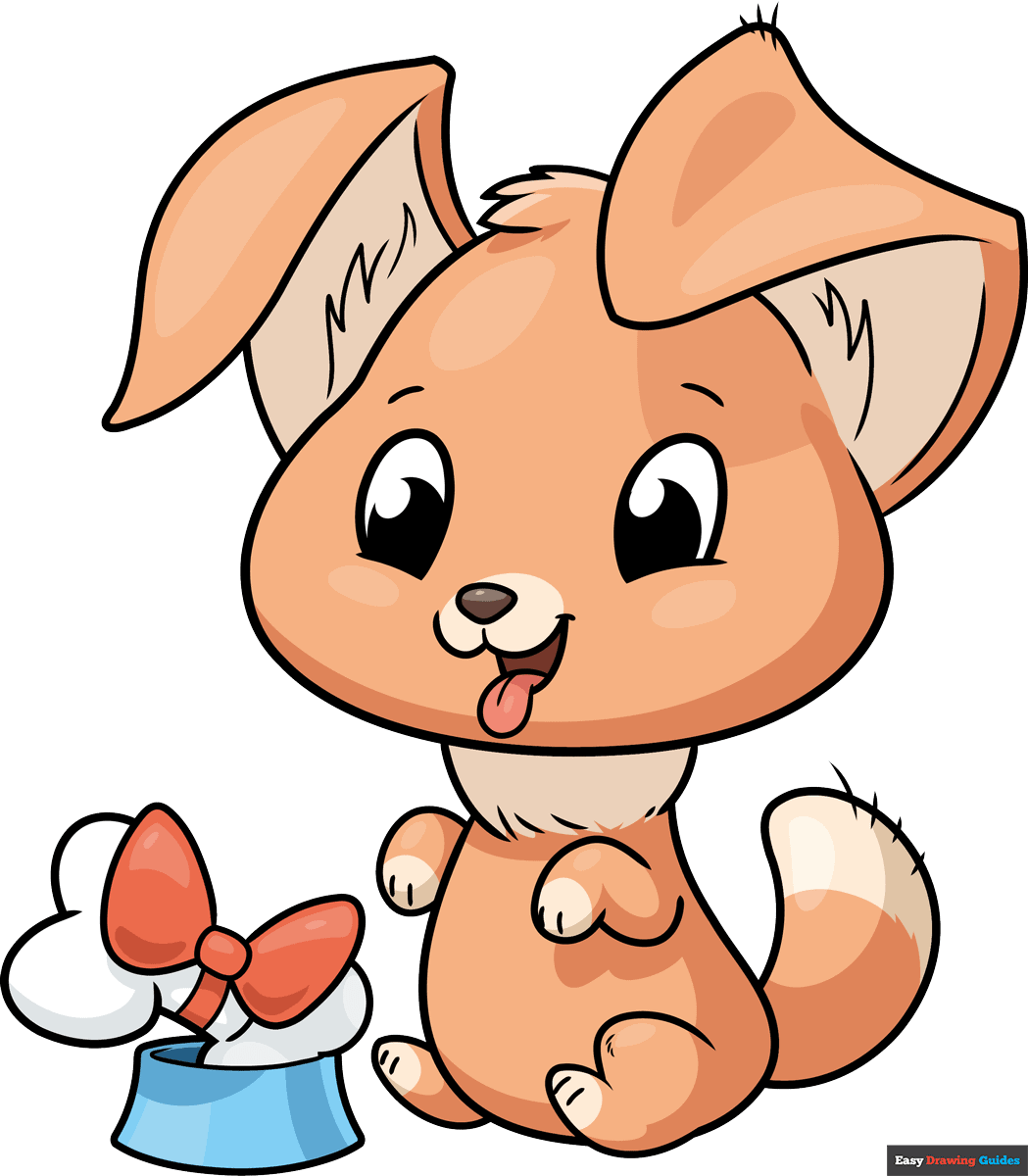 How to draw a Cute Puppy Featured Image