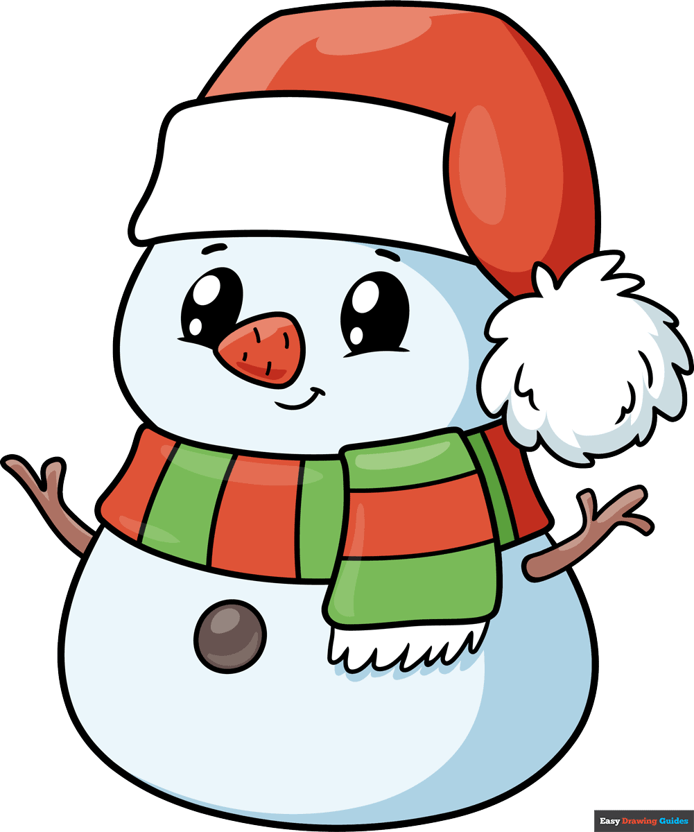 How to Draw a Cute Snowman Featured Image