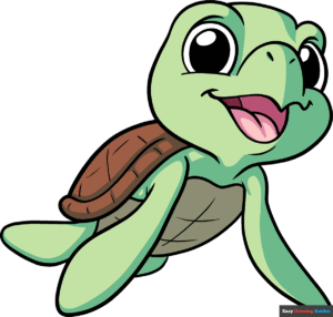 How to Draw a Cute Turtle Featured Image