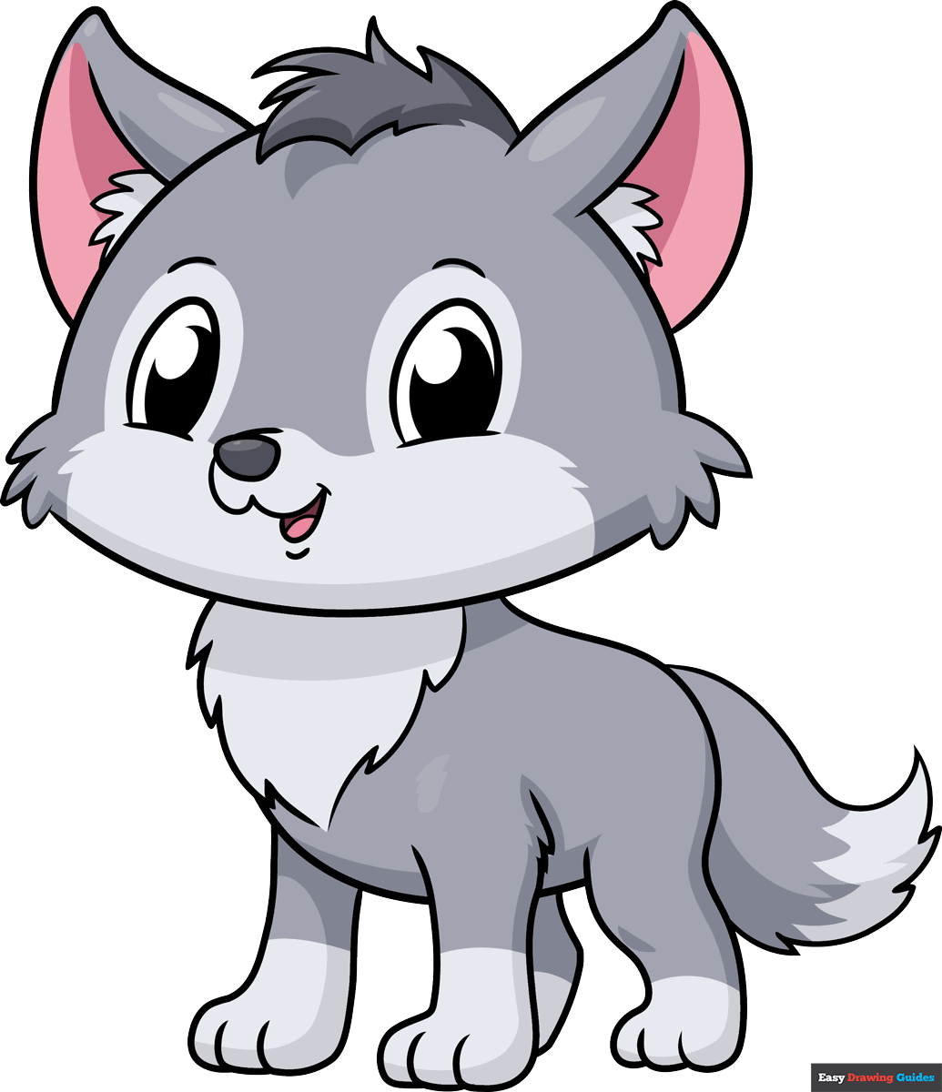 How to Draw a Cute Wolf Featured Image