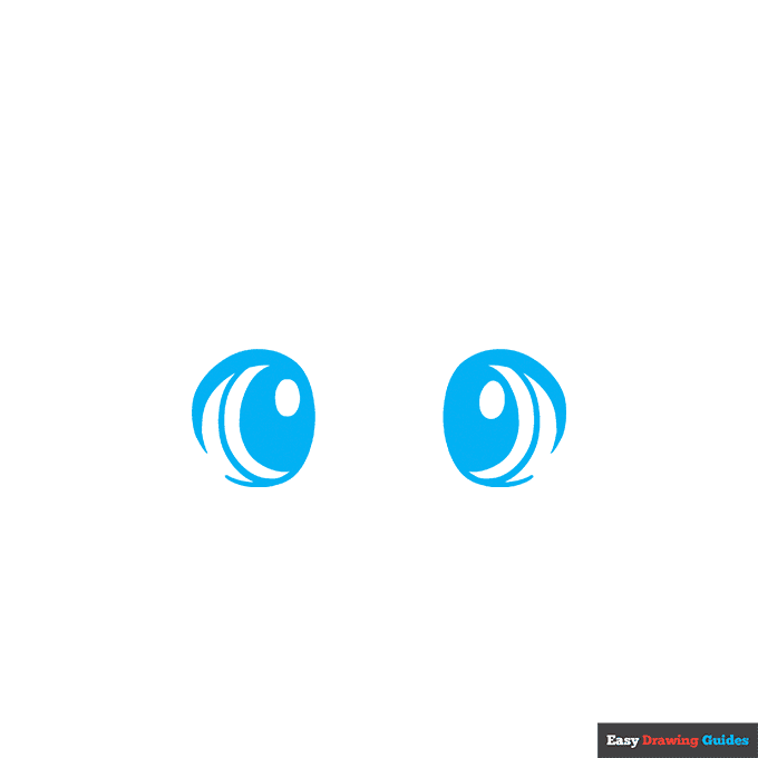 Cute Face step-by-step drawing tutorial: step 1