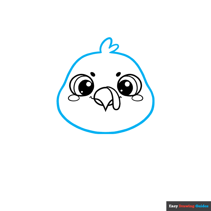 Cute Turkey step-by-step drawing tutorial: step 3