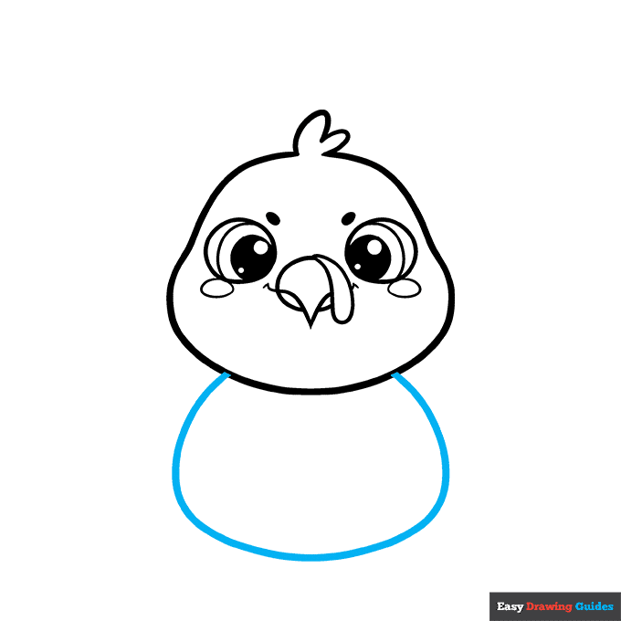 Cute Turkey step-by-step drawing tutorial: step 4