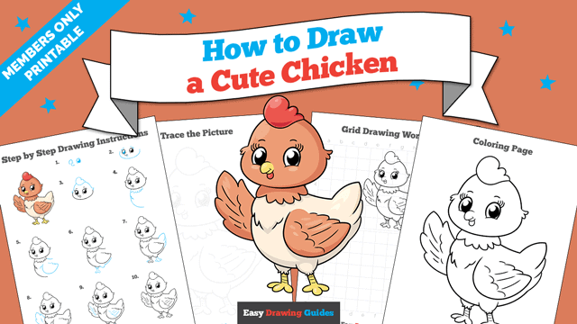How to Draw a Cute Chicken Featured Image