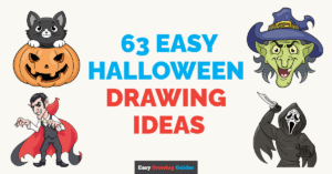 63 Best Halloween Drawing Tutorials for Kids Featured Image
