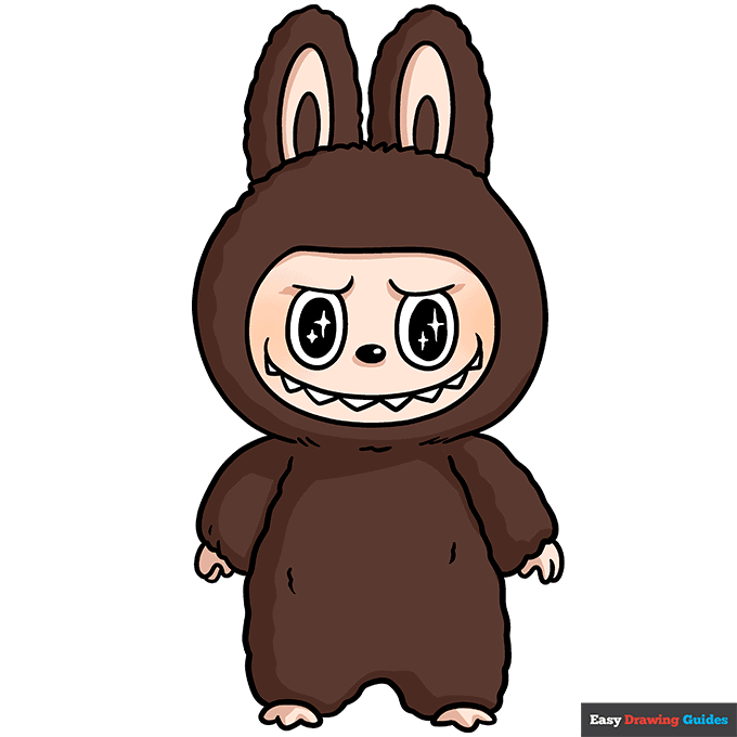 Labubu step-by-step drawing tutorial: step 11