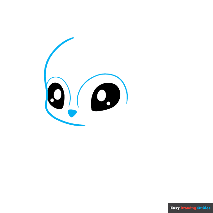 Cute Deer step-by-step drawing tutorial: step 2