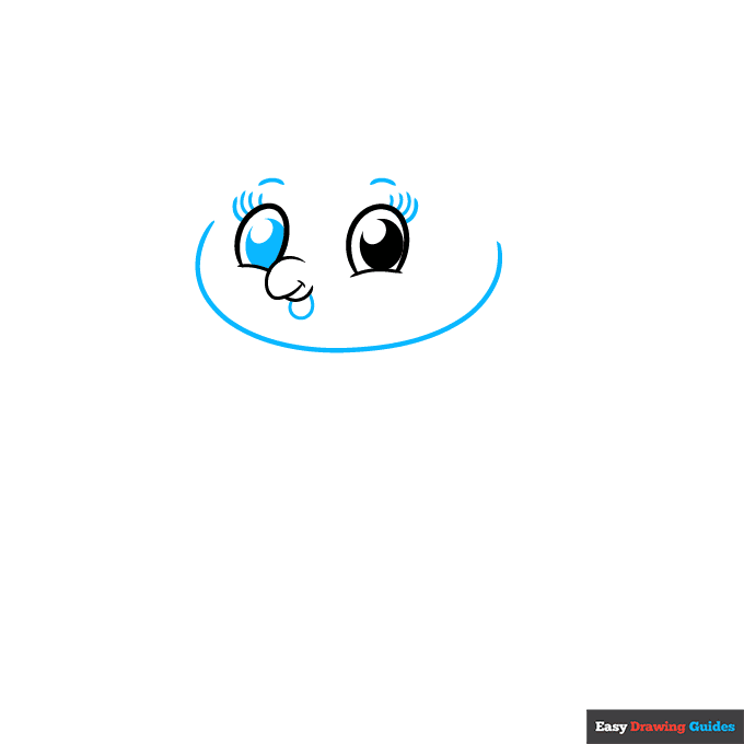 Cute Chicken step-by-step drawing tutorial: step 2