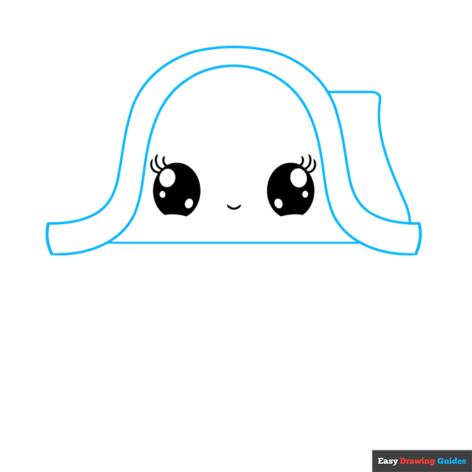 Cute House step-by-step drawing tutorial: step 2