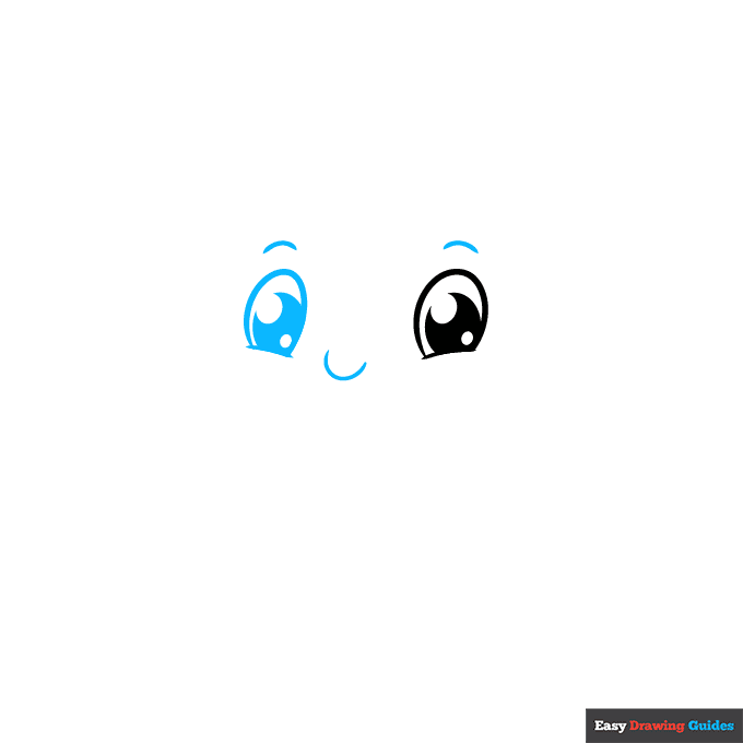 Cute Octopus step-by-step drawing tutorial: step 2
