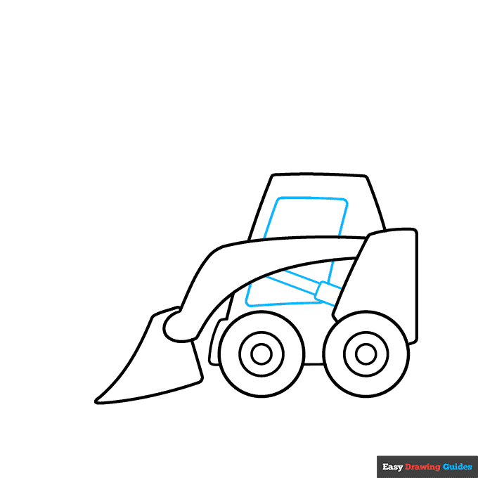 Easy Snow Plow step-by-step drawing tutorial: step 4