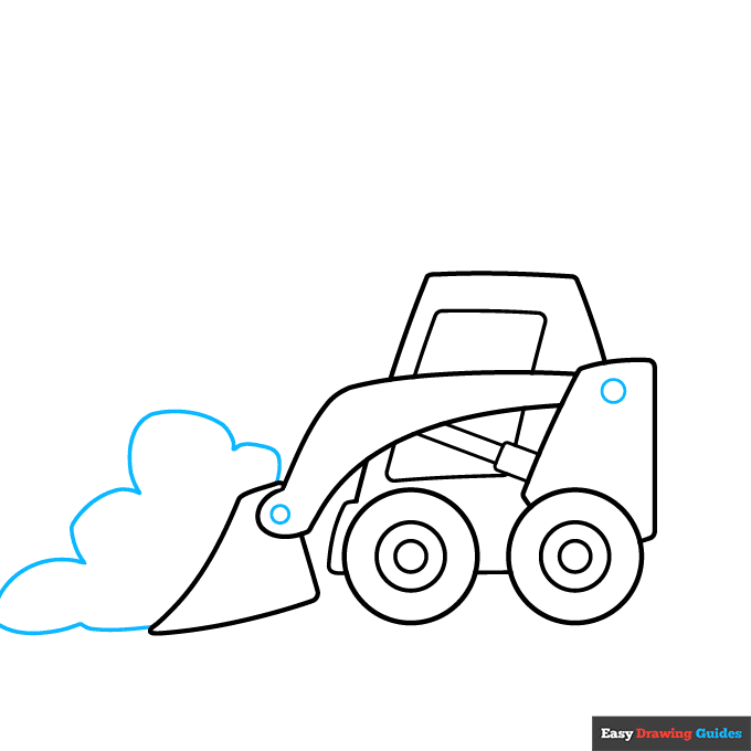 Easy Snow Plow step-by-step drawing tutorial: step 5