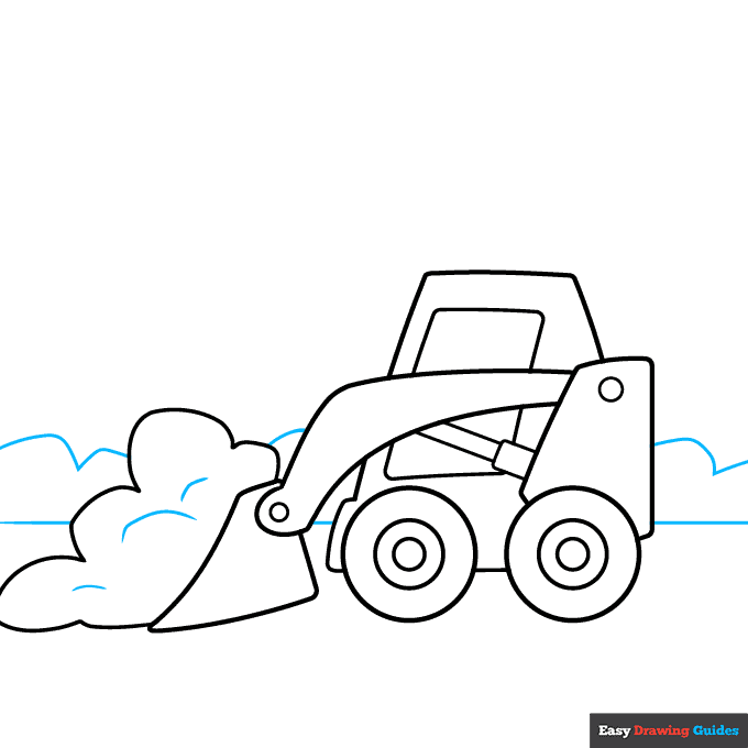 Easy Snow Plow step-by-step drawing tutorial: step 6