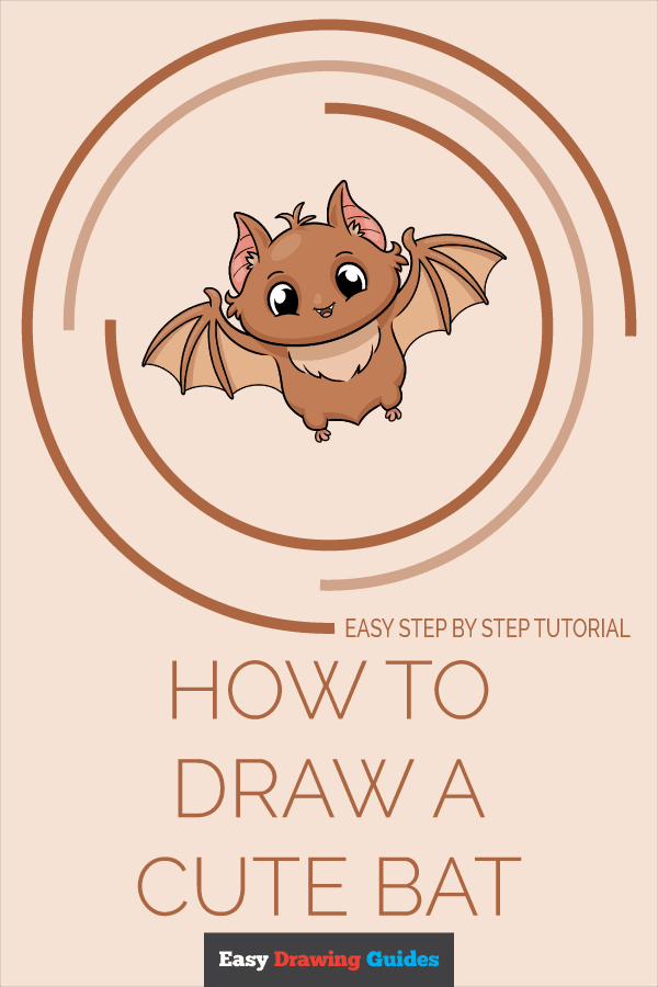 How to Draw a Cute Bat Pinterest Image