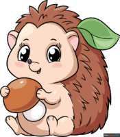 How to Draw a Cute Hedgehog