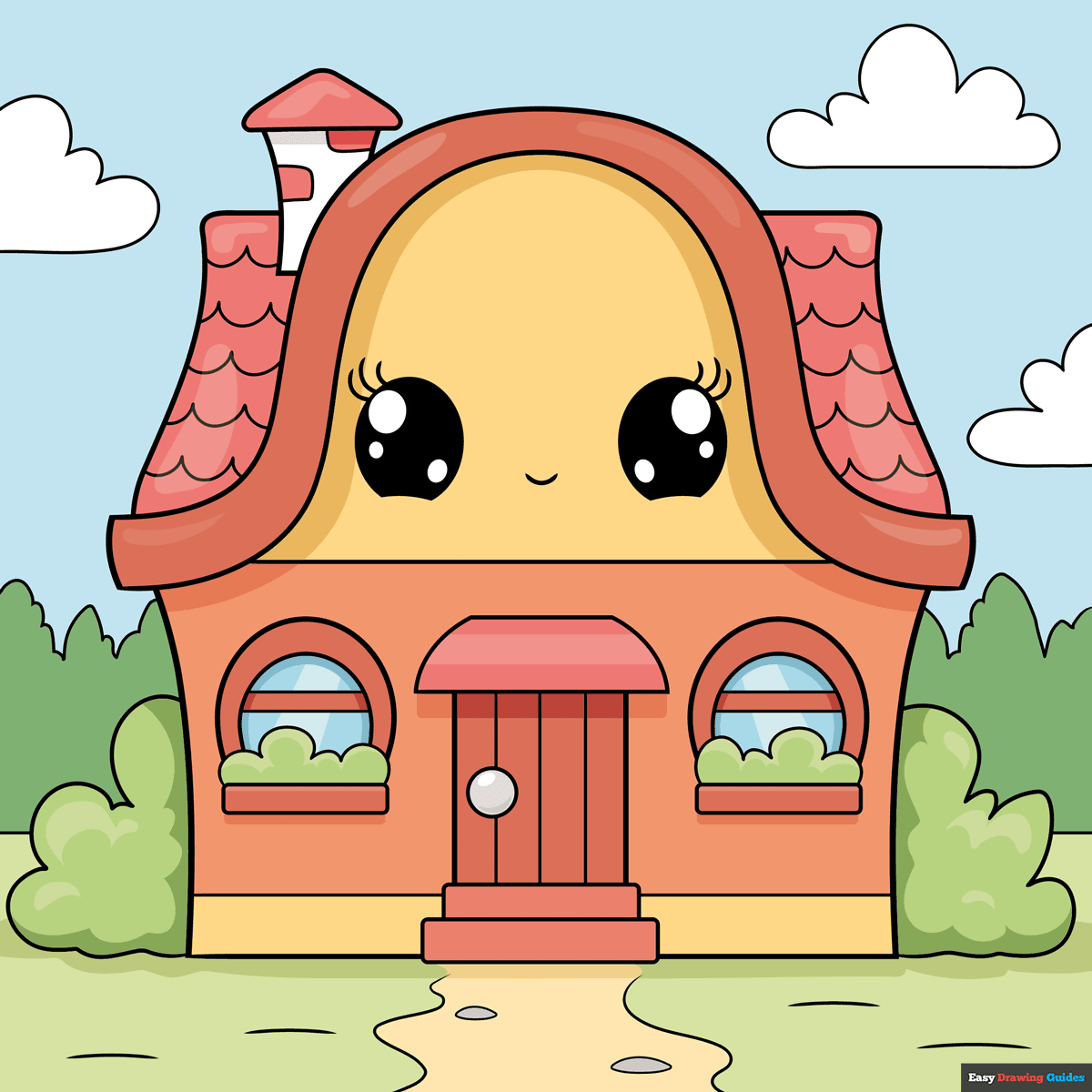How to Draw a Cute House Featured Image