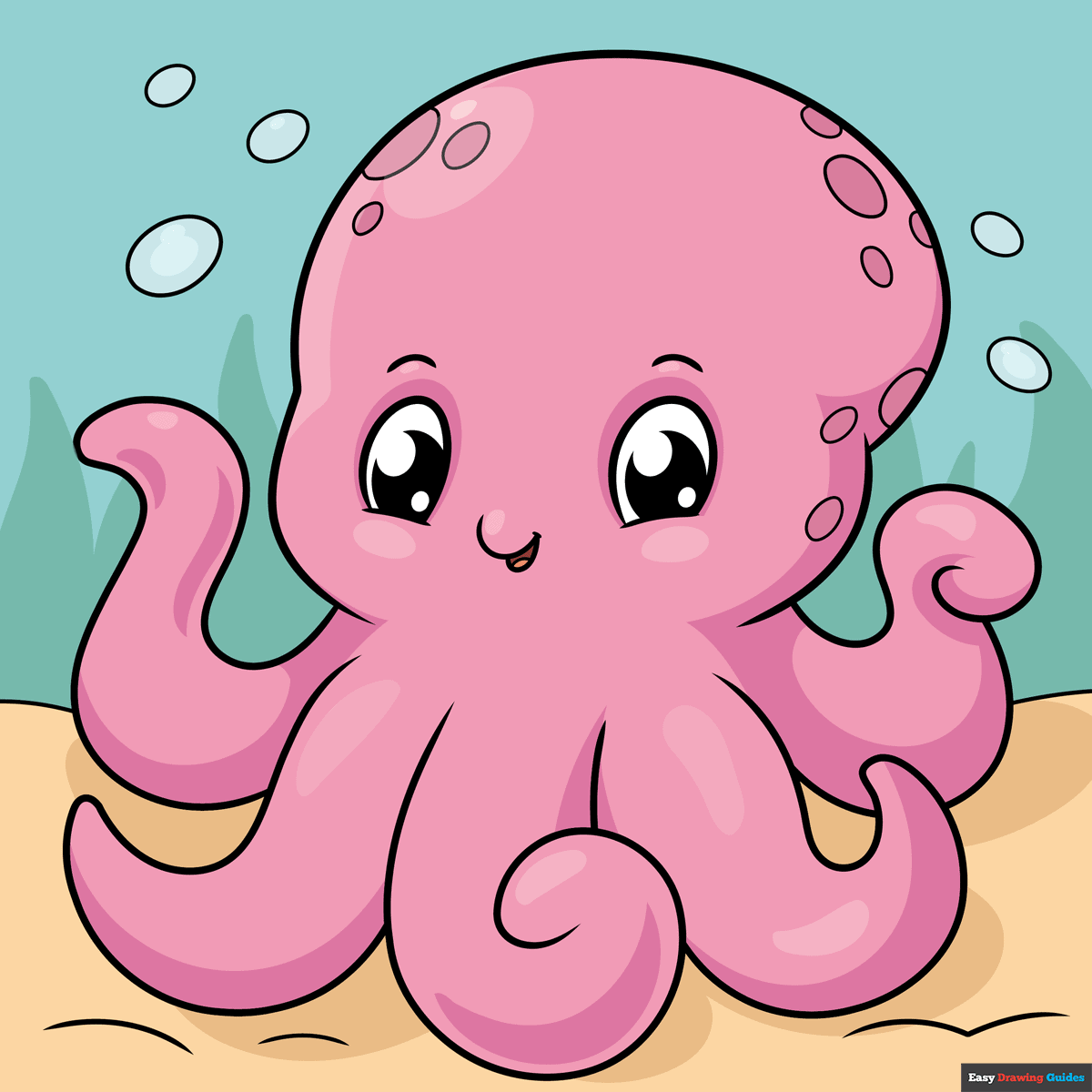 How to Draw a Cute Octopus Featured Image