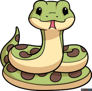 How to Draw a Cute Snake Featured Image