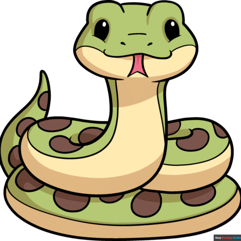 How to Draw a Cute Snake Featured Image