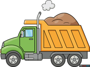 How to Draw a Dump Truck Featured Image