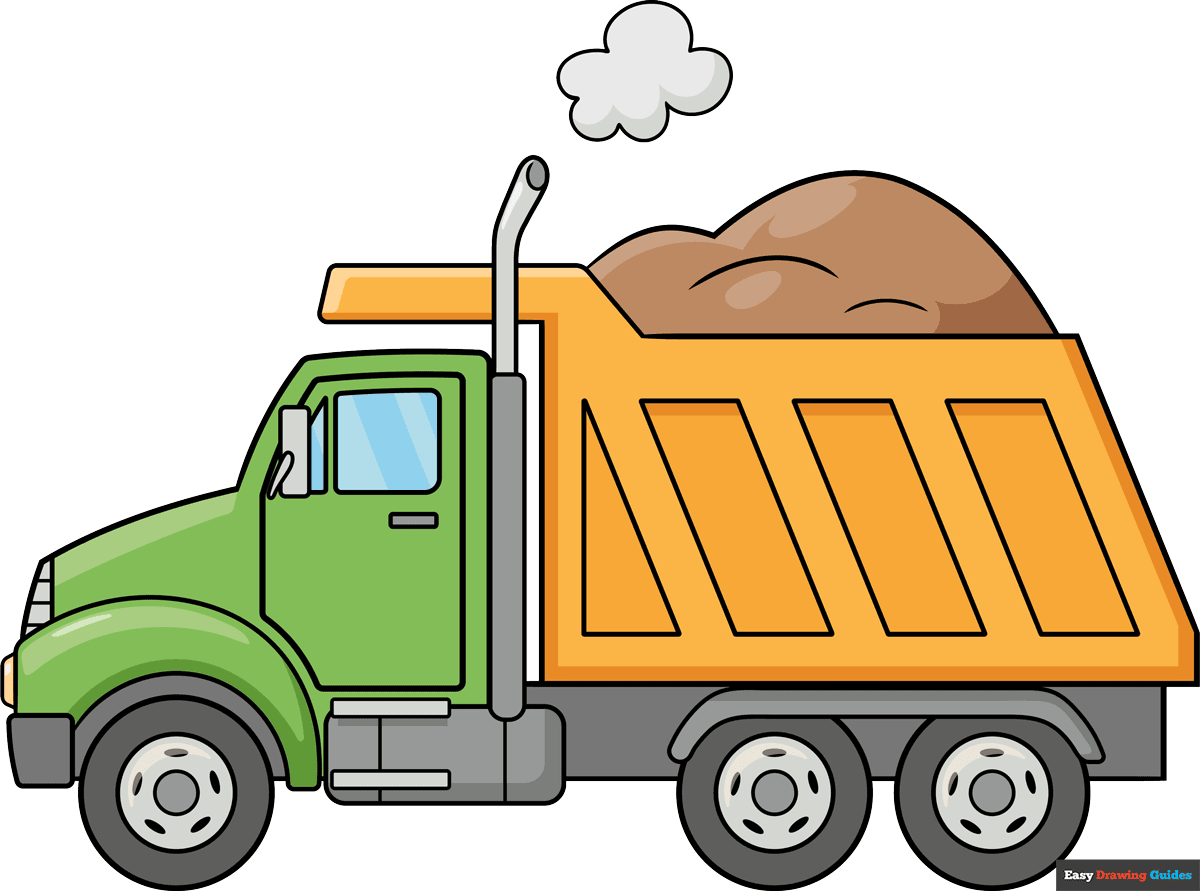 How to Draw a Dump Truck Featured Image