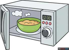 How to Draw a Microwave