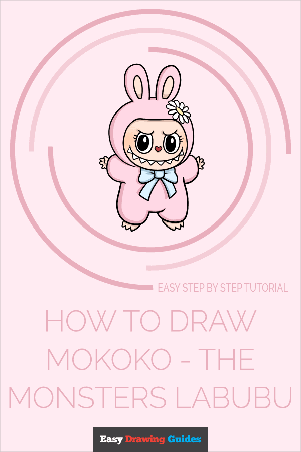 How to Draw Mokoko - The Monsters Labubu Pinterest Image