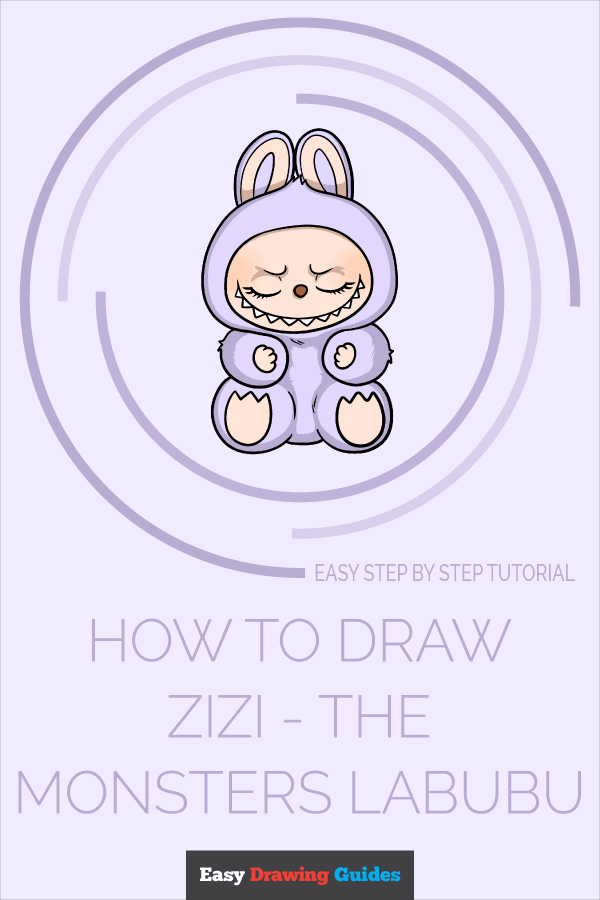 How to Draw Zizi - The Monsters Labubu Pinterest Image