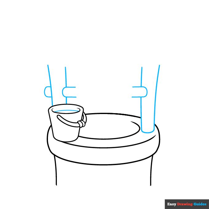 Well step-by-step drawing tutorial: step 3