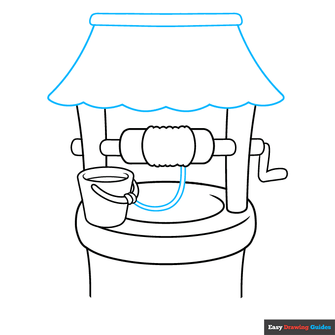 Well step-by-step drawing tutorial: step 5