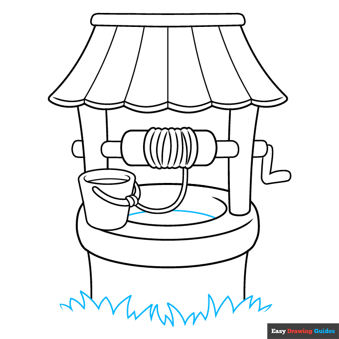 Well step-by-step drawing tutorial: step 7
