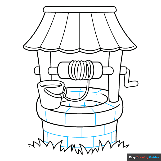 Well step-by-step drawing tutorial: step 8
