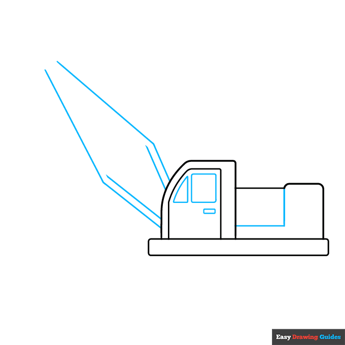 Wrecking Ball Crane step-by-step drawing tutorial: step 2