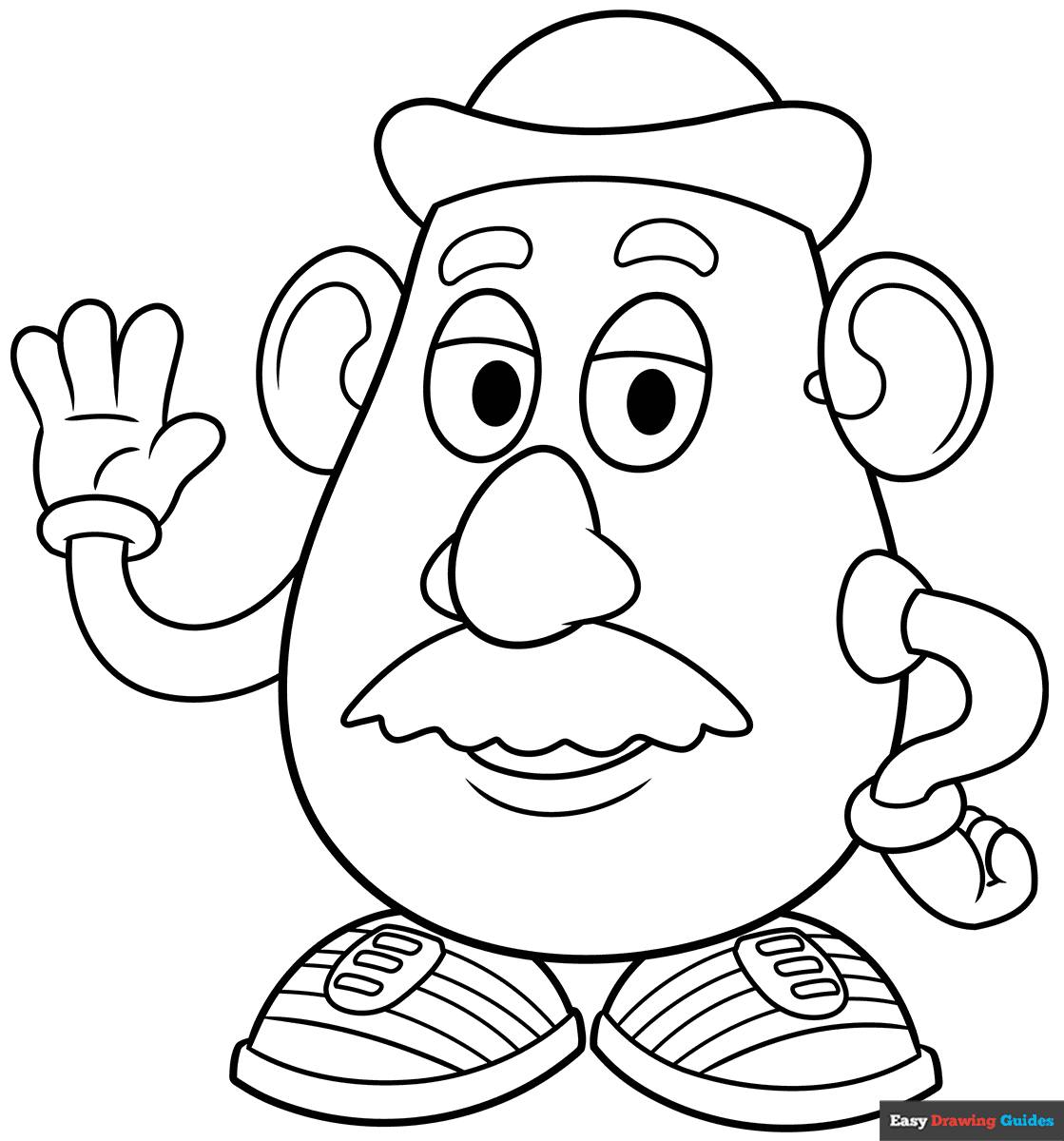 Free printable Mr. Potato Head coloring page