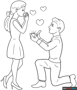 Free printable Proposal coloring page