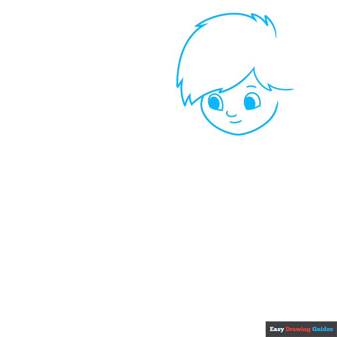 Brother and Sister step-by-step drawing tutorial: step 1