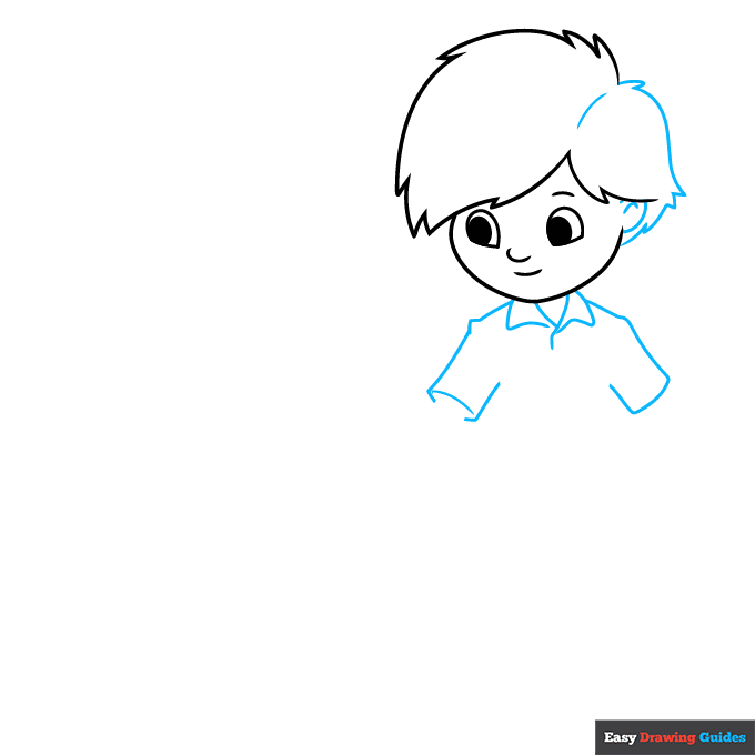 Brother and Sister step-by-step drawing tutorial: step 2