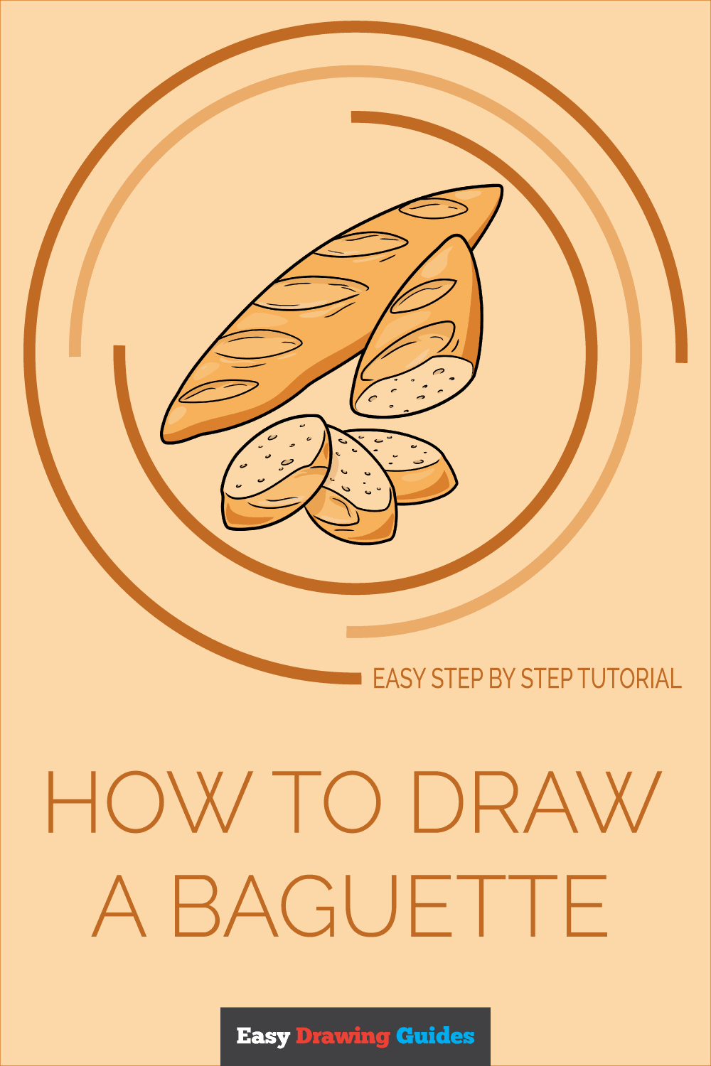 How to Draw a Baguette Pinterest Image