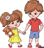 How to Draw a Brother and Sister