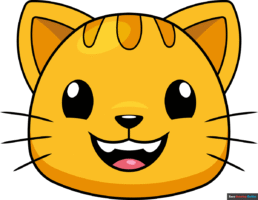 How to Draw a Cat Face Emoji
